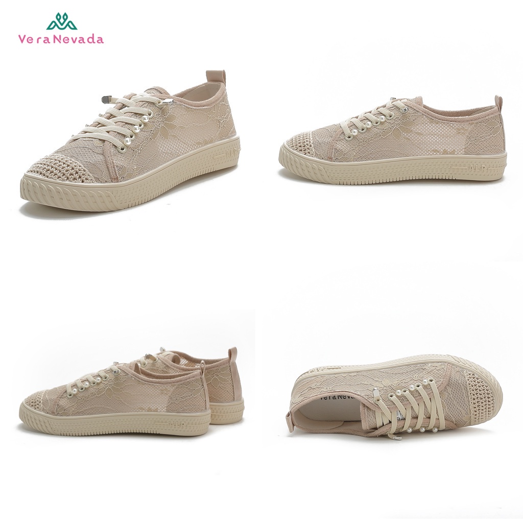 Ivony Seivona - VN1176 Vera Nevada Sepatu Sneakers Brokat Wanita Shoes