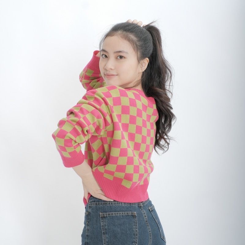 Sweater Checkered KOTAK Knit