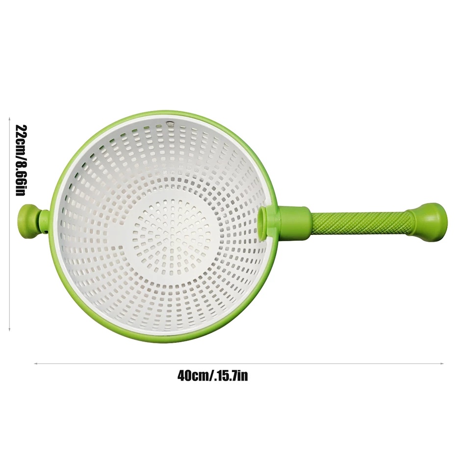 Keranjang Saringan Sayuran / Buah / Salad Spinner Mudah Digunakan Dengan Gagang Lipat