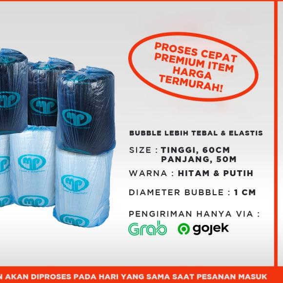 

BUBBLE WRAP ROLL 60CM X 50 METER HITAM PUTIH BUBLE WRAP MULIAPACK - MP ORG 60 Putih