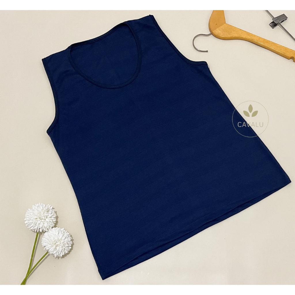 CAVALU Tanktop Polos Kaos Tank Top Wanita Baju Atasan Wanita PE03