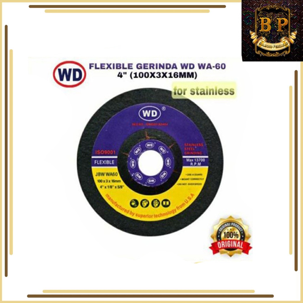 WD Batu Gerinda Poles FLEXIBLE STAINLESS / WA 60/ WD Flexible Grinding