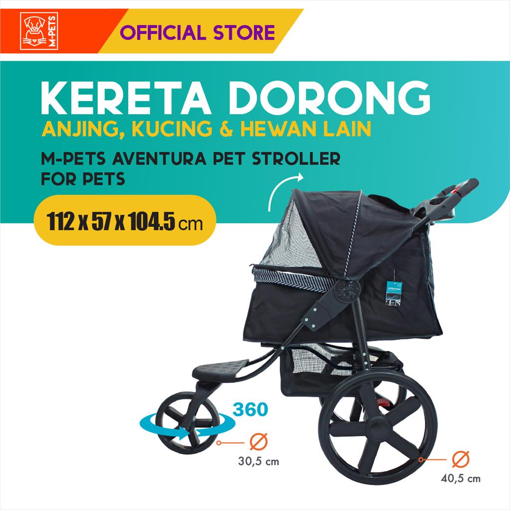 M-Pets Aventura Pet Stroller / Kereta Dorong Untuk Hewan