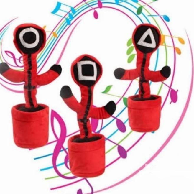 BONEKA KAKTUS GOYANG MENARI LED /BONEKA KAKTUS BICARA /DANCING CACTUS - Boneka Kaktus