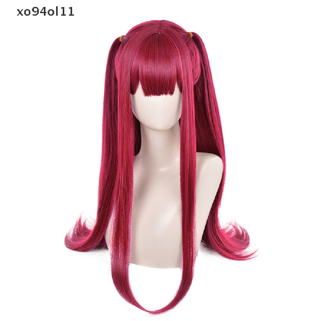 Rambut Palsu Cosplay Anime XO Marin Kitagawa My Dress-Up Darling Rizu Kyun Warna Merah Mawar