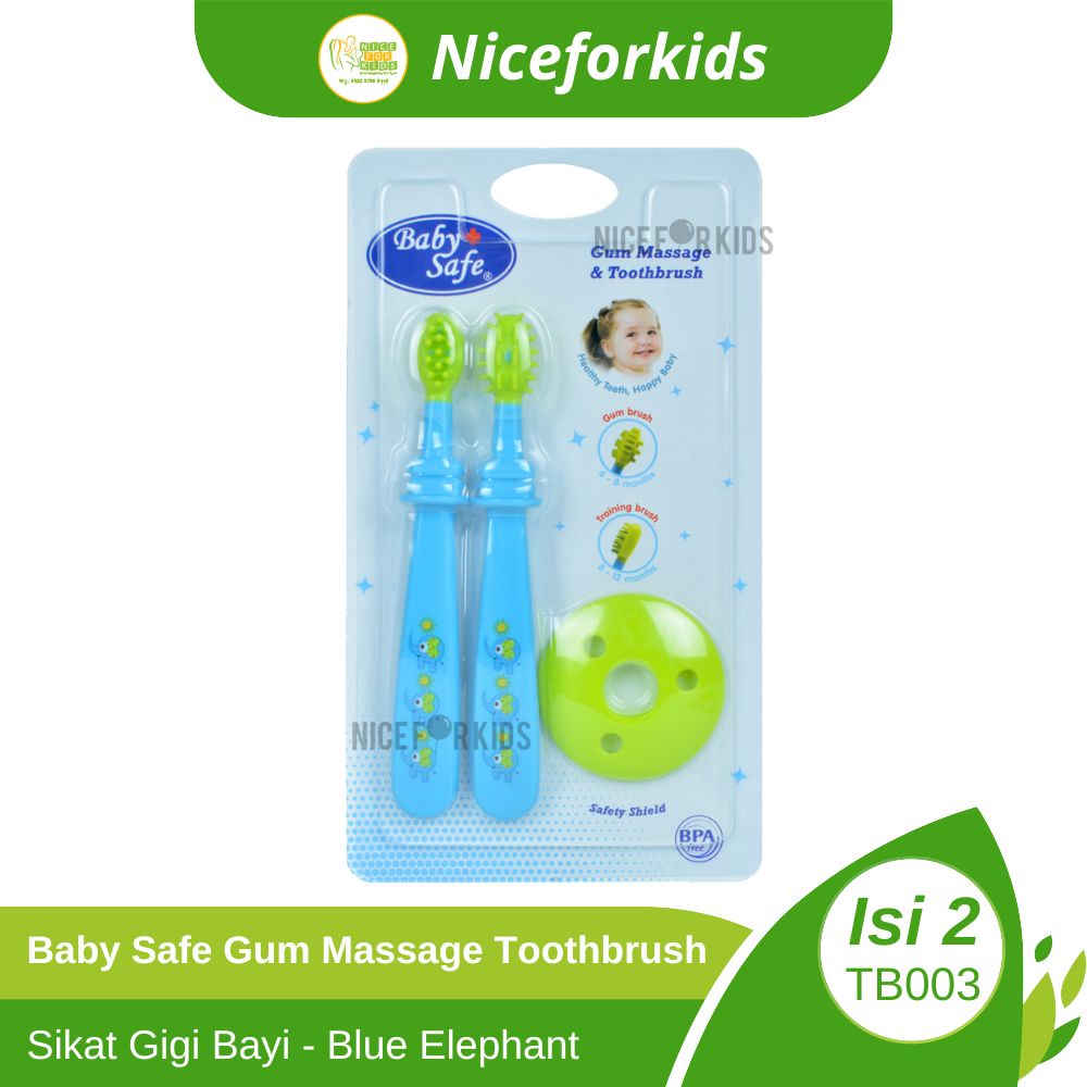 Baby Safe Gum Massage &amp; Toothbrush (TB003) / Sikat Gigi Bayi