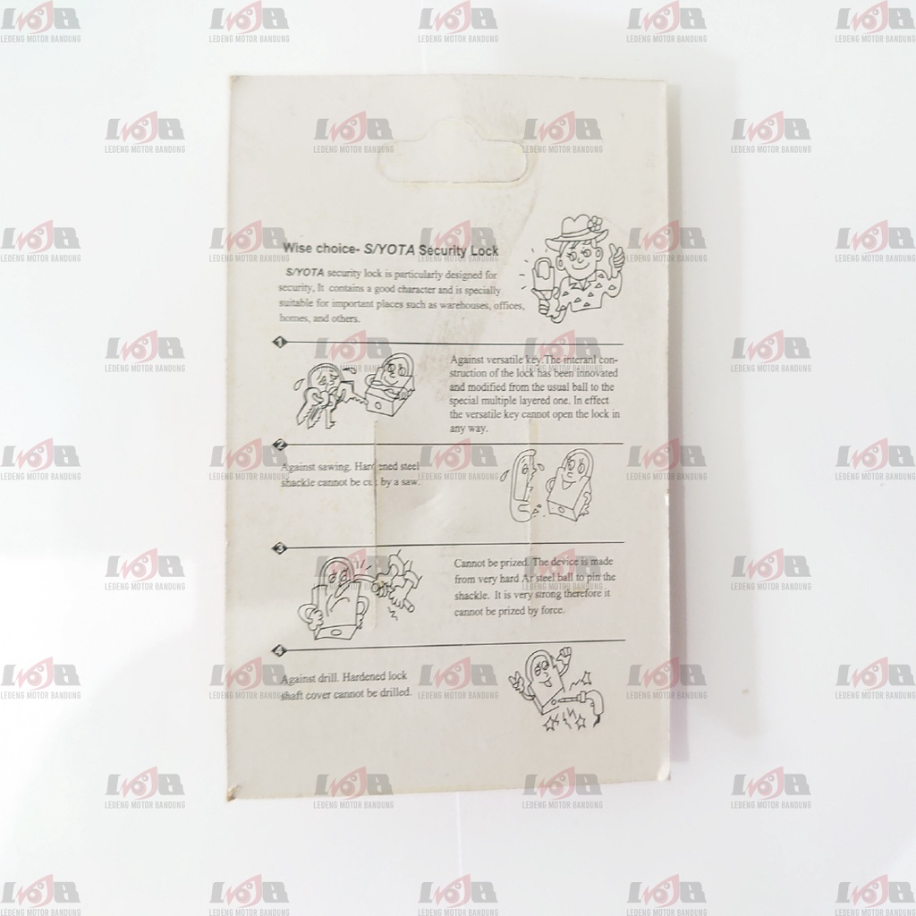 Siyota Gembok Kuning Press Top Security Padlock Kunci Pengaman