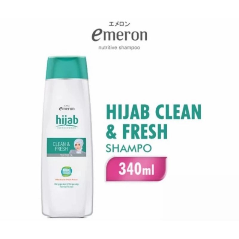 EMERON Shampoo Botol 340ml Blackshine Smooth Hijab Shampoo Emeron