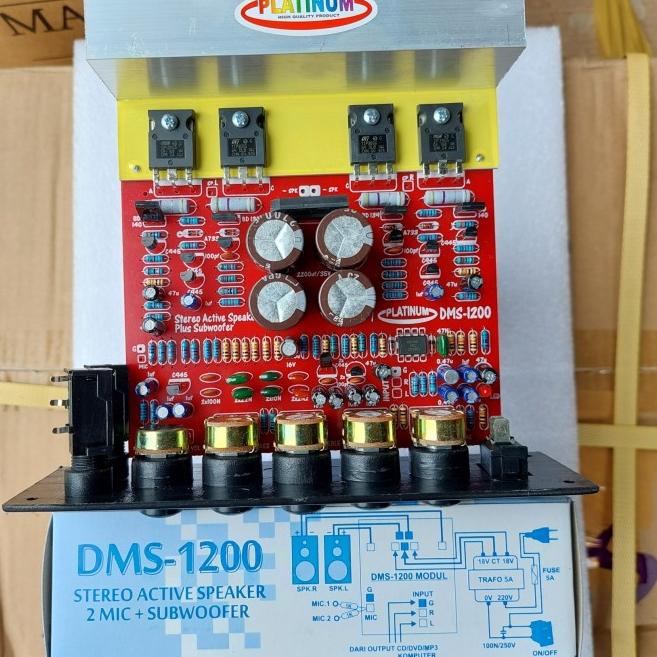pcb kit mesin speaker aktif stereo dms 1200 platinum dms1200 tip 3055