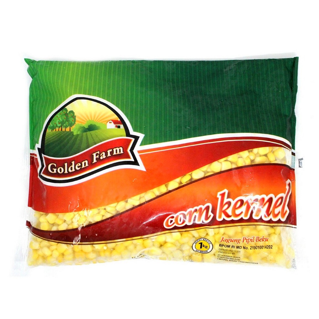 

Golden Farm Corn Kernel 1 Kg - Jagung Pipil Beku 1Kg