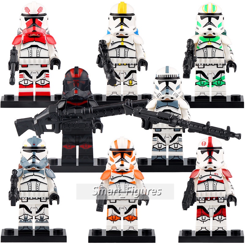 Mainan Action Figure Star Wars Minifigures Horn Squad Fixer Clone Force 99 Cody Airbrne Troops Death Watchs XP467 XP468