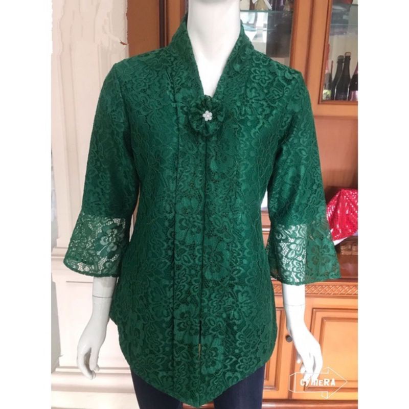 Kebaya Encim Kartini Modern Full Brukat Senada Kebaya Brukat Modern