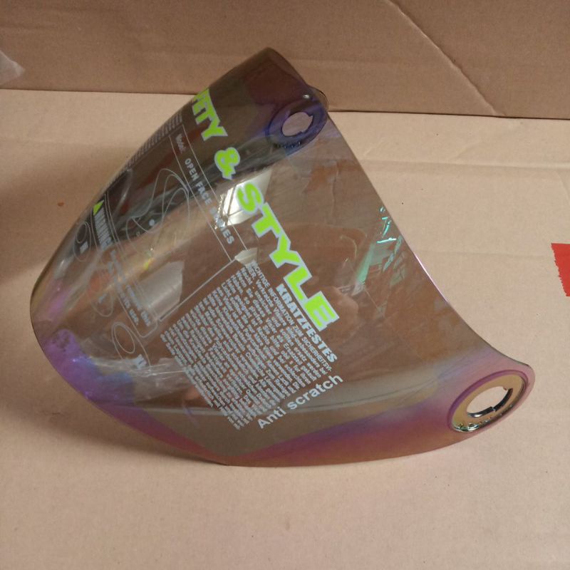KACA VISOR HELM BMC MILAN PELANGI RAINBOW ORI ORIGINAL