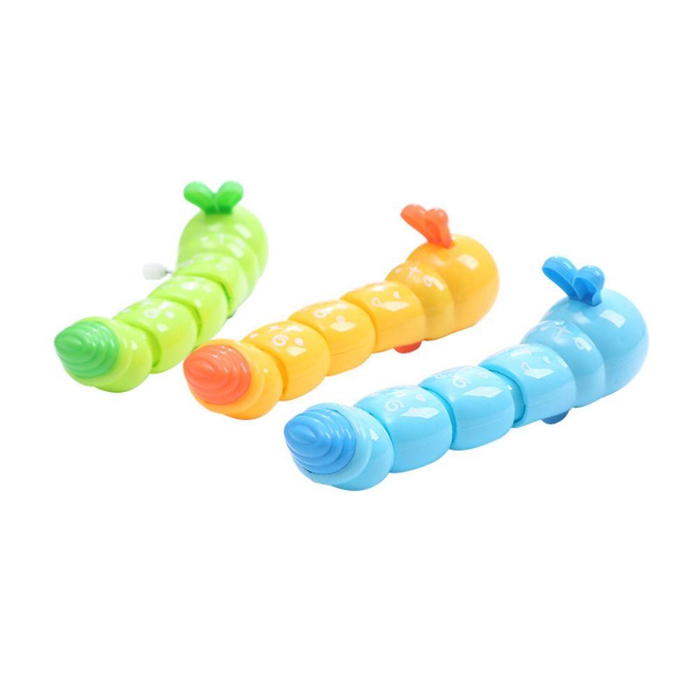 Needway   Mainan Bentuk Ulat Pelangi Nostalgia Mainan Bayi Yang Indah Pendidikan Wind Up Untuk Baby Kids Fun Mainan Jarum Jam