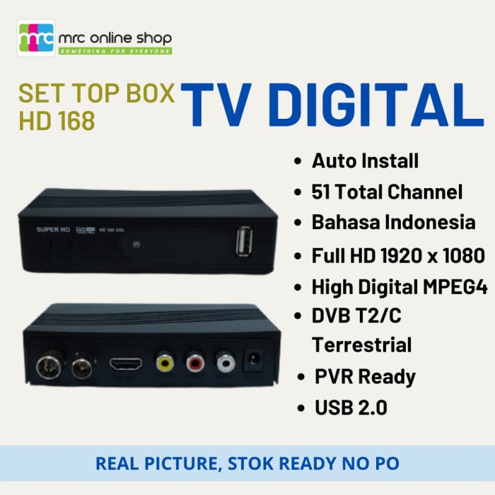 Produk Terbaru Tv Digital Wifi Youtube Top Box Svb T2 Decoder Receiver