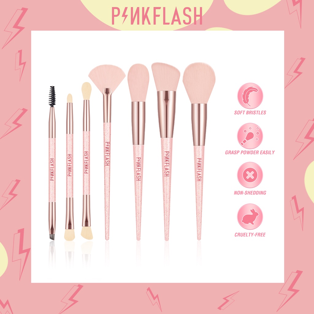 Pinkflash Brush Multi Use Pinkflash Kuas Makeup Pinkflash Brush Eyeshadow Pinkflash Brush Eyebrow Pinkflash