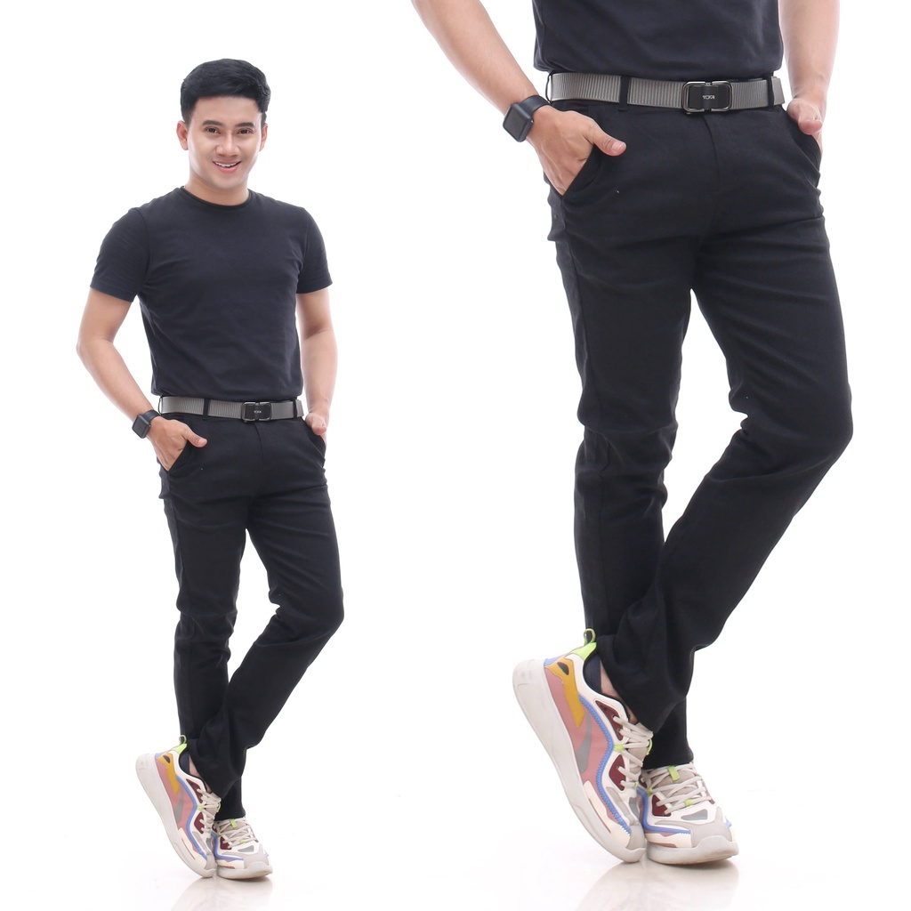 Terlaris Celana Chino jumbo Bahan Adem bahan stretch melar jumbo GAYA COWOK POLO Kasual Cino Panjang