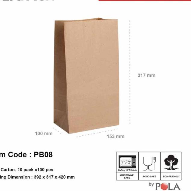 

Paper bag murah / kantong kertas murah PB08 - 100 pcs - WHITE
