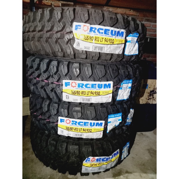 BAN UK 165/80 R13 U/ MOBIL DATSUN, CARRY, PICK UP MERK FORCEUM MT08PLUS