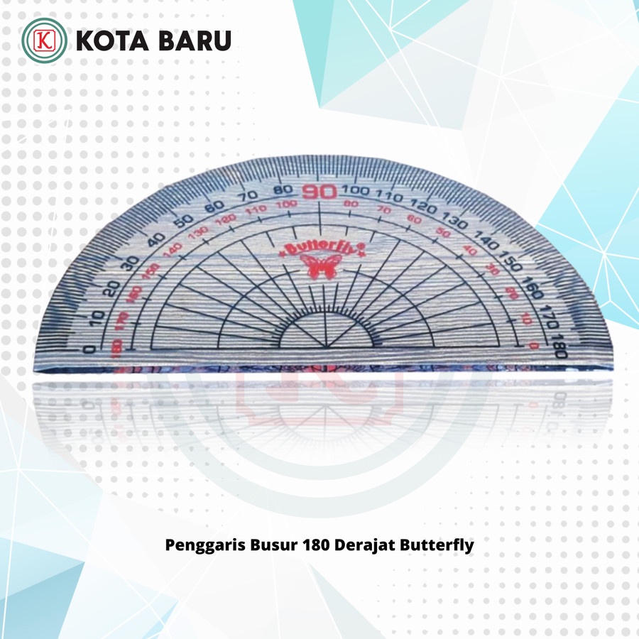 

Penggaris Busur 180 Derajat Butterfly