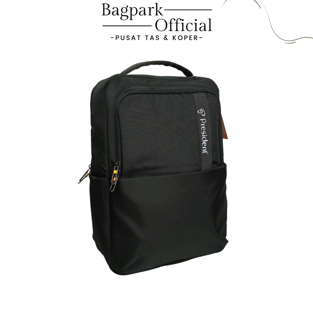 Tas Ransel Pria President Tas Kerja Tas Sekolah Backpack Laptop President Import USB Free Rain Cover Termurah