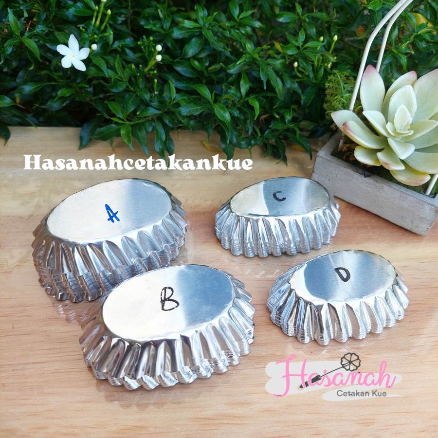 Cetakan kue Sus / Pie Susu Bali / Pie Buah / Egg Tart Oval