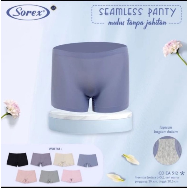 Celana Dalam wanita Sorex EA 512 boxer seamless