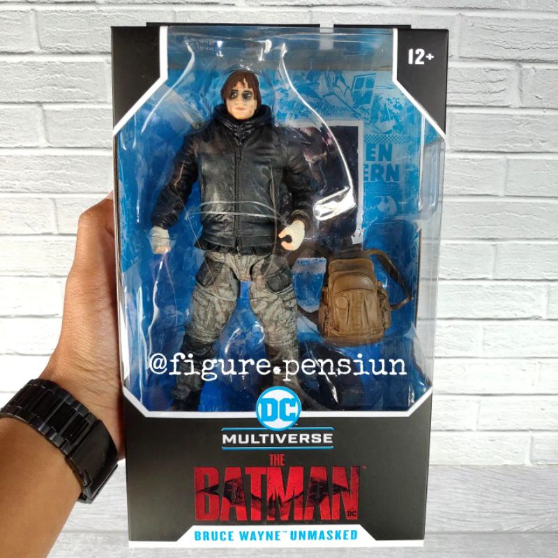 DC MULTIVERSE MCFARLANE THE BATMAN BRUCE WAYNE UNMASKED DRIFTER ACTION FIGURE