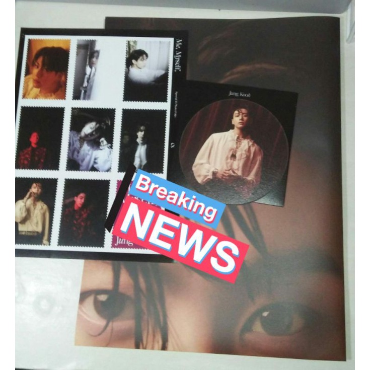 [Official] Me Myself Photofolio Jungkook (Folded poster+JK's item+Postage stamp)