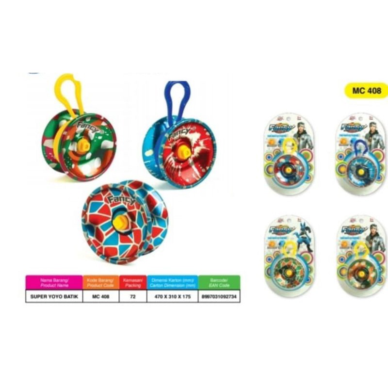 MC 410 / MC 408 New FK SUPERYOYO FULL BESI FANCY STOCK TERBATAS / MAINAN YOYO MURAH