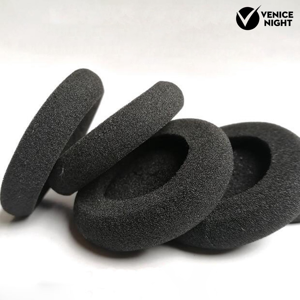 (VNEP) (Berkabel) 2 Pasang 5Cm Lembut Headphone Sponge Penutup Telinga Bantalan Bantal Pengganti untuk Sennheiser PX100/PX100II/PX200/PX80/PC131/KOSS PP