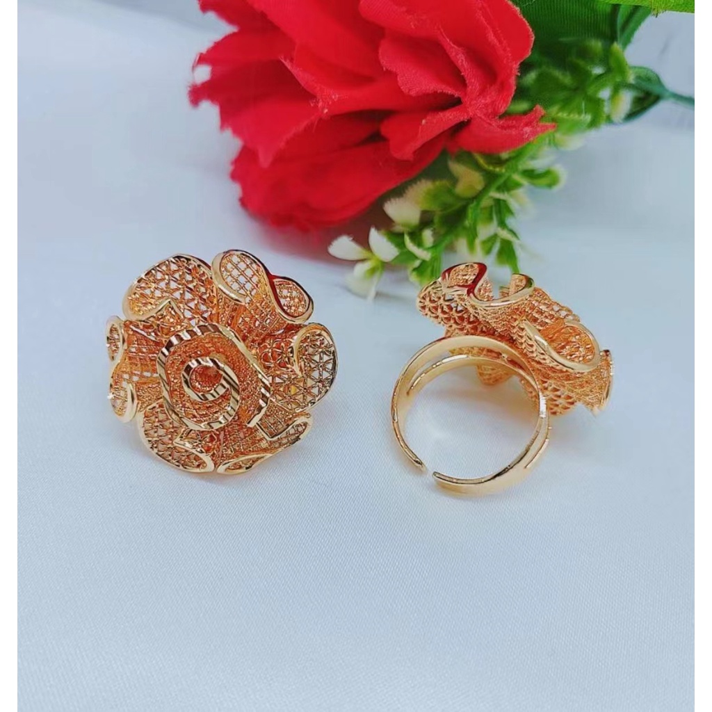 Cincin Xuping Lapis Emas Perhiasan Wanita Jewelry D01/D02/D03/D04