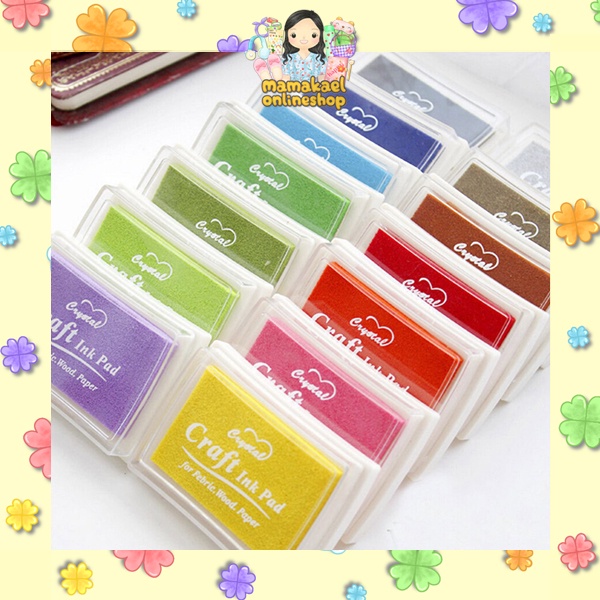 

Stamp pad 1 warna bak stempel craft ink pad diy journal scrapbook MK1363