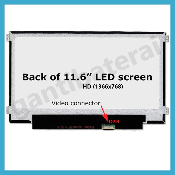 LED LCD Laptop HP 11-F005TU 11-F006TU 11.6 inch slim 30 pin