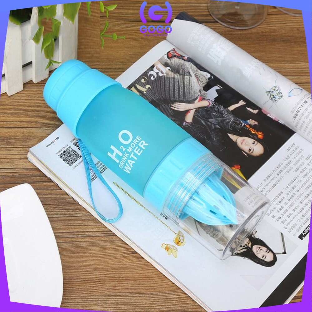 GOGO-C708 Botol Minum Infuser H2O Tempat Minum Tumbler Ada Alat Peras Jeruk Infused Water Sari Buah Botol Air Infuse