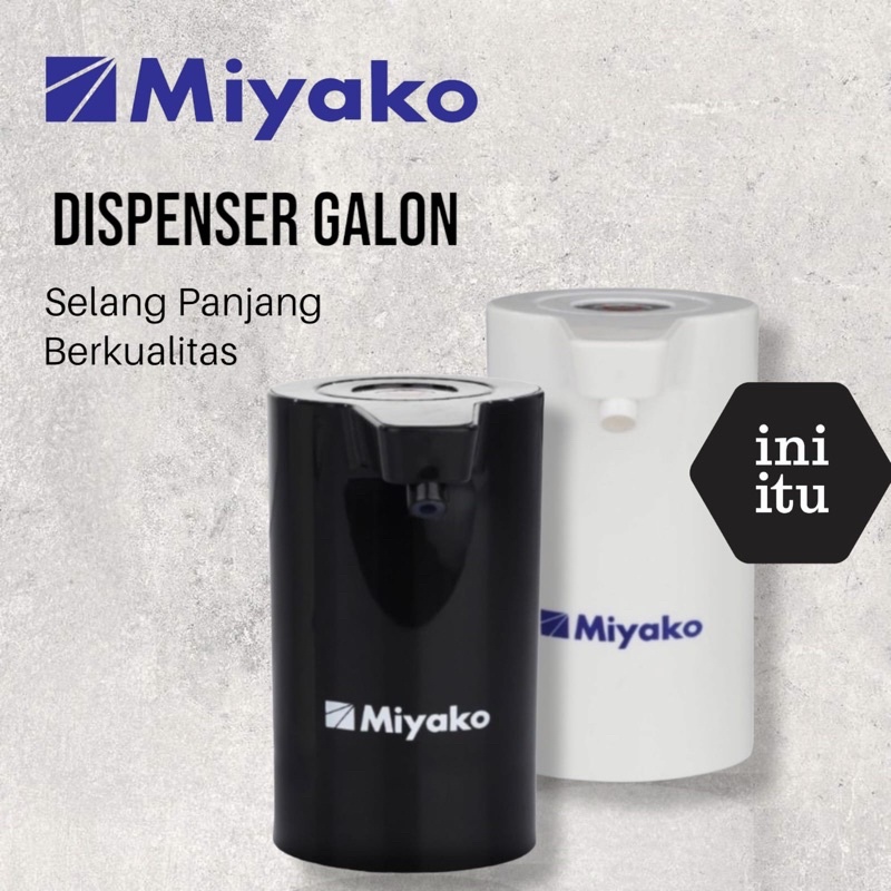 [ Miyako ] Pompa Air Galon Elektrik / Listrik Otomatis Portable Water Electric Pump Premium Miyako - AWD 200BK/AW