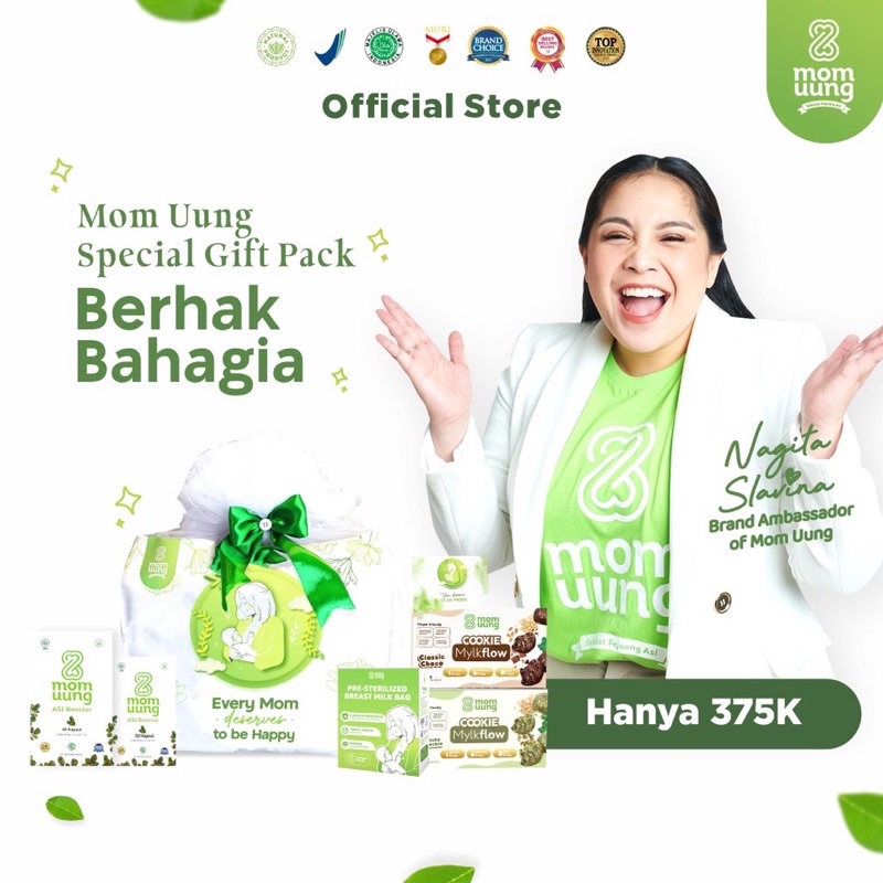 MOM UUNG Spesial Gift Berhak Bahagia / MOMUUNG Gift Pack kecil / MOM UUNG PAKET ASI BOOSTER