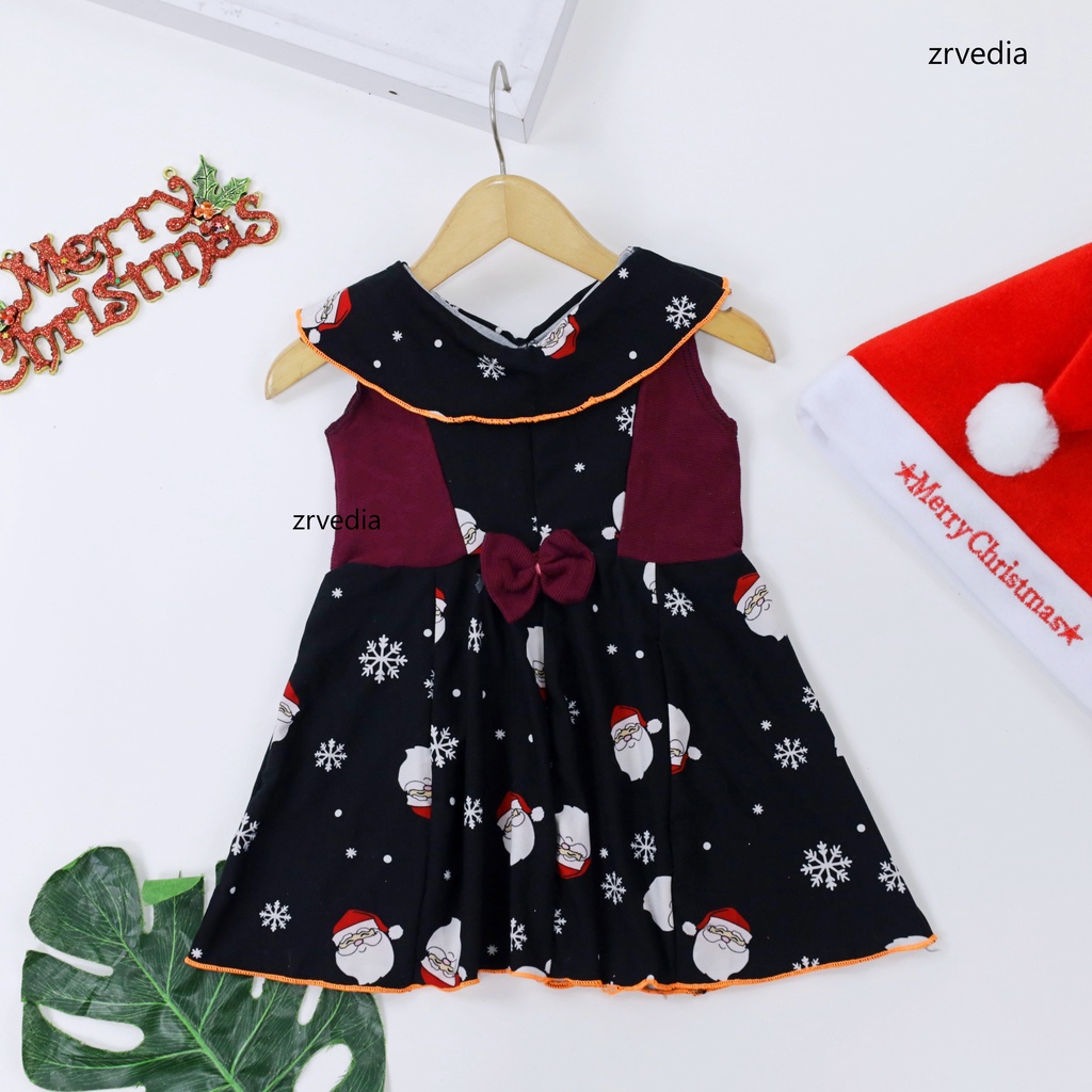 [NATAL] Dress Cantika size Bayi - 3 Tahun / Dres Baju Anak Perempuan Yukensi Murah Grosir Gaun