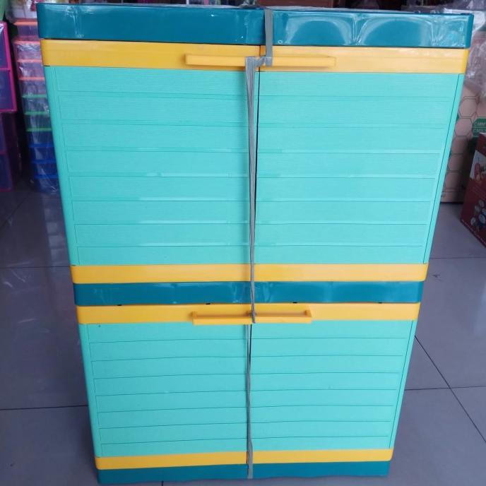 

Lemari Pakaian Plastik Club Mini susun 2 stock ready