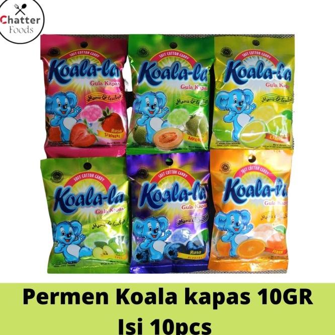 TERLARIS MANISAN PERMEN GULA KAPAS KOALA LA 10S 10GR HALAL RANDOM RASA /PERMEN LUNAK/PERMEN VIRAL/PE