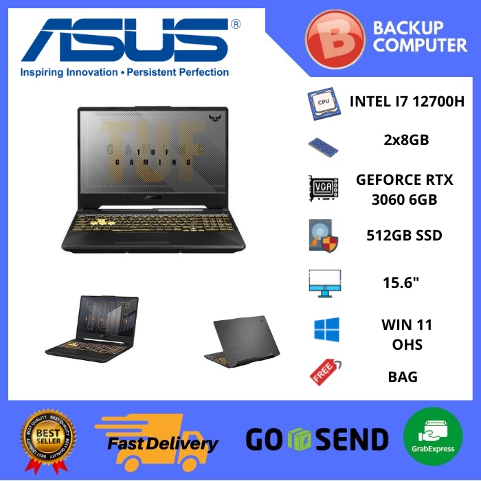 LAPTOP ASUS TUF F15 FX507ZM-I736B6G-O i7-12700H