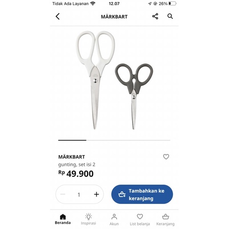 

Gunting Markbatt isi 2pcs