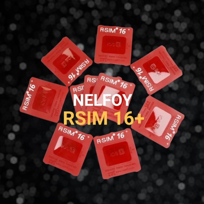 RSIM 14 IPHONE 11 Pro Max XS XR X 8 7 6S Plus IOS 13 15 16 R SIM