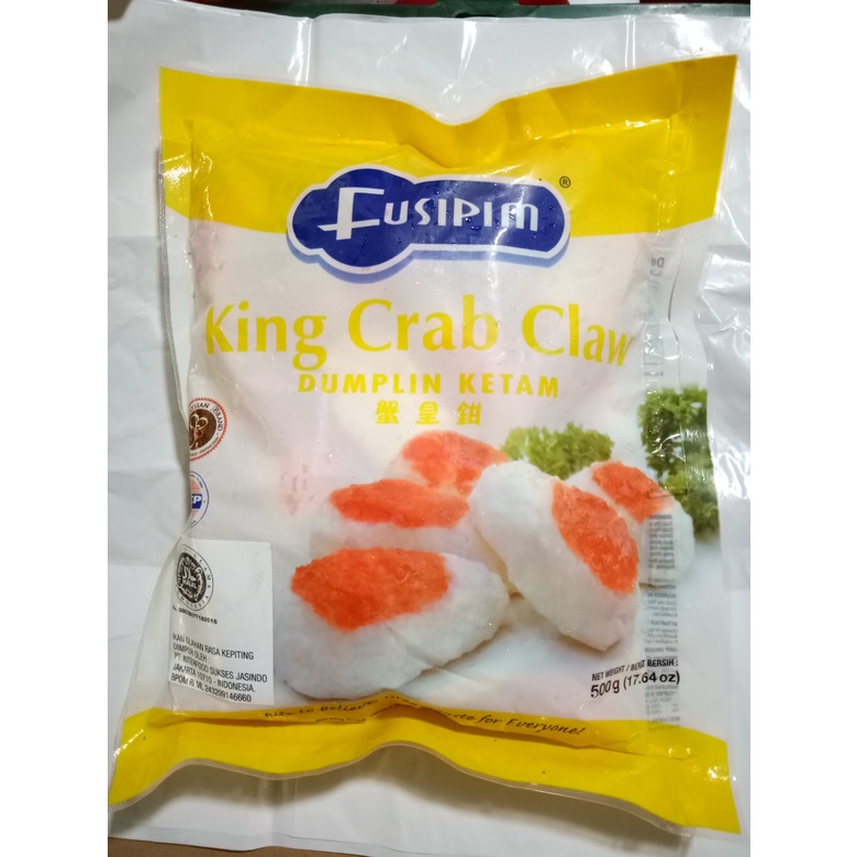 Frozen Food Fusipim King Crab Claw 500gr Dumpling Capit Kepiting Halal