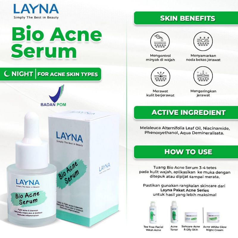 Serum Wajah Glowing BPOM, Layna Skincare