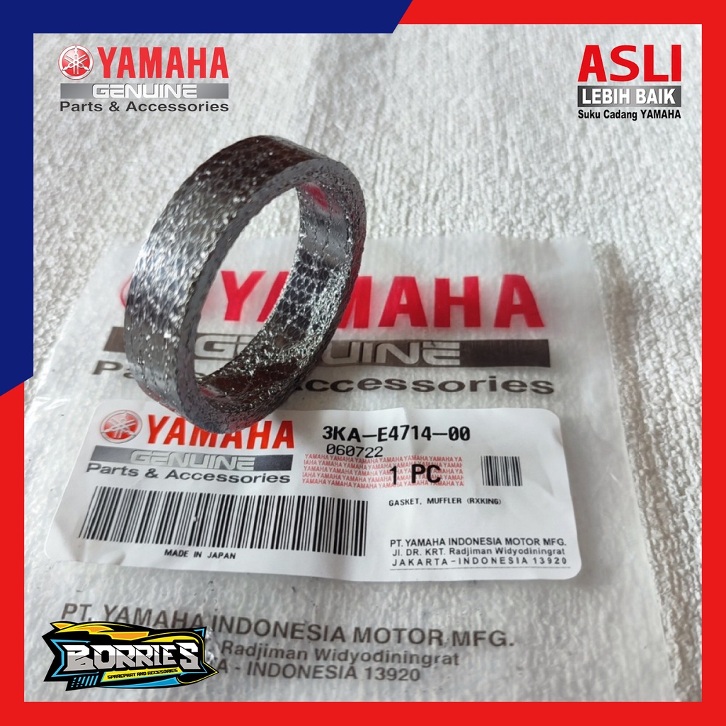 PAKING SAMBUNGAN KNALPOT/GASKET JOIN KNALPOT BAGIAN TENGAH RX KING,RXS,YT115 ASLI ORI ORIGINAL YAMAH