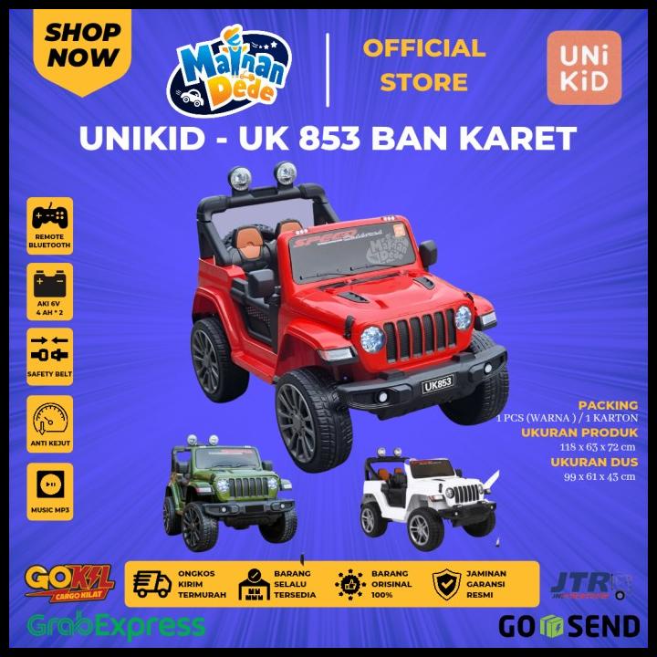 Promo Mainan Mobil Aki Anak Jeep Rubicon Unikid Uk853 Uk 853