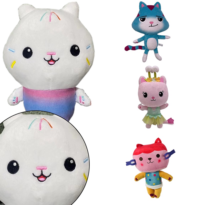 Mainan Rumah Boneka Gabby Mewah Mercat Kartun Boneka Binatang Mermaid Doll Plushie Cat