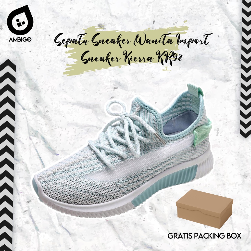 Ambigo Fashion - Sepatu Sneakers Wanita KIERRA Casual Shoes - Sepatu Wanita Korea Kekinian Trendy