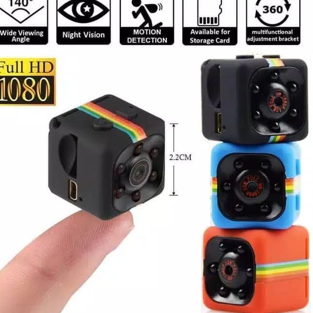 CAMERA MINI SPY CAMERA PENGINTAI MINI DV SQ11 FULL HD 1080P - Hitam